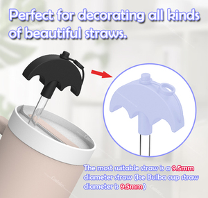 Sản phẩm bán chạy nhất 2024 Silicone rơm cap Stopper cho tái sử dụng ống hút tip có nắp đậy cho chống nhăn hiệu ứng - Product Image 2