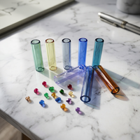 Accessoires pour fumeurs Mix-Color 7 trous, embout de filtre en verre personnalisé