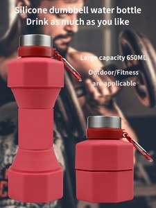 Nouvelle bouteille d'eau pliable en silicone de qualité alimentaire 650ml/250ml, écologique, avec logo personnalisé, cadeau promotionnel - Product Image 6