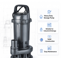 Pompa Limbah Submersible Stainless Steel WQD25-15-2.2F 2.2KW 3HP Motor Kawat Tembaga 100% Kabel 7M dengan Saklar Pelampung Outlet 3 Inci