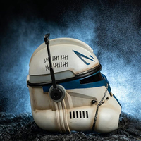 Casco Realista del Capitán Rex, Soldado Clon Fase 2, de Resina, Carcasa Dura, para Cosplay de Guerra, Casco de Comandante