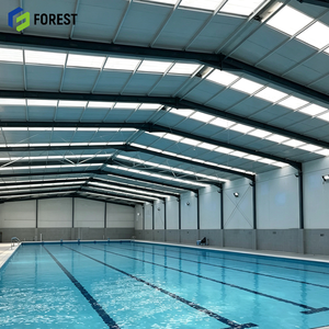 Bâtiment de piscine modulaire en acier sur mesure, haute hauteur, pour arène de natation industrielle lourde - Product Image 1