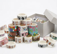 Ruban Washi à bords festonnés, Ruban Washi vert sauge, Ruban Washi à lignes perforées, Ensemble de rubans Washi à motifs floraux, Ruban de masquage Washi, Ruban Washi