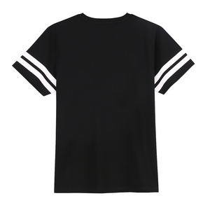 <span class=keywords><strong>Vendita</strong></span> calda manica da <span class=keywords><strong>uomo</strong></span> in cotone 100 stile T-Shirt a manica corta stampa a righe colore nero 220 t-Shirt Gsm - Product Image 2
