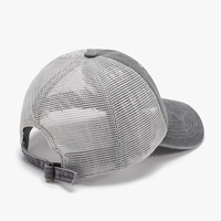 Gorra de béisbol de malla de 6 paneles, lavable, 100% algodón, estilo casual deportivo unisex, ajustable, con bordado personalizable, para viaje