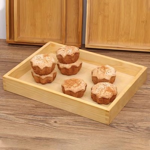 Bamboo Wooden Rectangular <b>Tray</b> Natural Color Serving <b>Tray</b> For Hotel Coffee <b>Tea</b> Drinks - Product Image 1