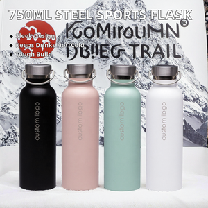 Bouteille d'eau sport en acier inoxydable 18/8, 750 ml, isotherme, à col étroit, très vendue, pour la rentrée scolaire - Product Image 2