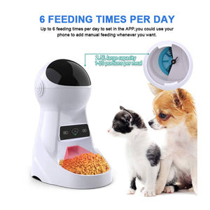 Distributeur automatique de nourriture pour animaux de compagnie avec vidéo en temps réel, charge et alimentation par batterie, contrôle par application pour chiens et chats - Product Image 4