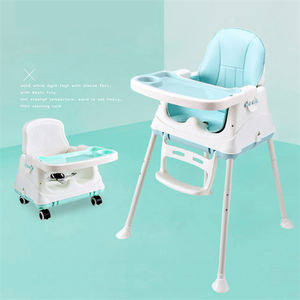 Chaise haute multifonctions en bois pour bébé, chaise de salle à manger Unique, usine - Product Image 6