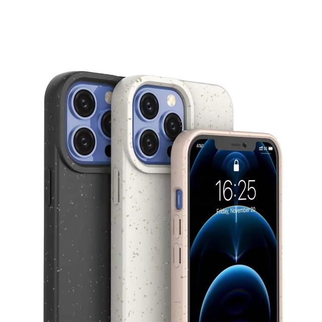 Weview Eco Wheat Straw Full Biodegradable Mobile Phone Case Wholesale Factory Supply Compatible for 13 14 15 16 17 Pro Max