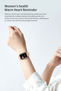 ساعة ذكية رجالية ذكية بشاشة لمس كاملة مربعة الشكل IP67 مقاومة للماء تطبيق Dafit BT استدعاء الموسيقى ساعات ذكية مقاومة للماء - Product Image 3