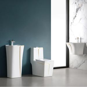 モダンスタイルのワンピースデュアルフラッシュセラミックトイレセットS-トラップ付きヴィラ & ホテルバスルーム用 - Product Image 4