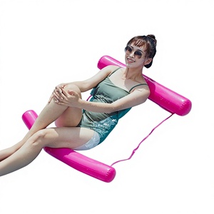 Nouveau <span class=keywords><strong>hamac</strong></span> <span class=keywords><strong>gonflable</strong></span> transfrontalier, pliable, double usage, dossier inclinable, chaise flottante pour activités nautiques, lit flottant, canapé - Product Image 1