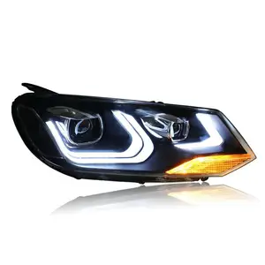 AKD – phare de voiture pour VW Passat B7, phare LED DRL Hid, lentille de  projecteur Bi xénon, accessoires automobiles, 2011-2016
