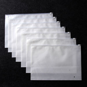 Eco-Friendly Reusable Durable Zipper Lock Bags Gravure Printing Transparent Frosted for Apparel <strong>T</strong>-<strong>Shirt</strong> Hoodie Pants - Product Image 6