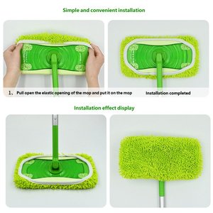 Funda <span class=keywords><strong>de</strong></span> Repuesto para Mopa Ecológica y Duradera, Paño Suave y Altamente Absorbente, Accesorio <span class=keywords><strong>de</strong></span> Mopa Flexible <span class=keywords><strong>de</strong></span> 360° para <span class=keywords><strong>Personas</strong></span> con Poco Tiempo - Product Image 2
