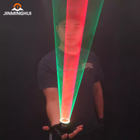 Guantes Láser de Alta Calidad 2 en 1 con Barra Luminosa LED, Disfraz de Discoteca, Rojo Verde, Multihaz, Espectáculo de Escenario, DJ, Tipo Vórtice