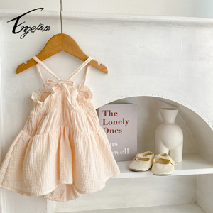 2025 Enge vestiti appena nati bambina festa gonna minimalista cotone bambino <span class=keywords><strong>1</strong></span> <span class=keywords><strong>anno</strong></span> compleanno <span class=keywords><strong>vestito</strong></span> carino - Product Image 6