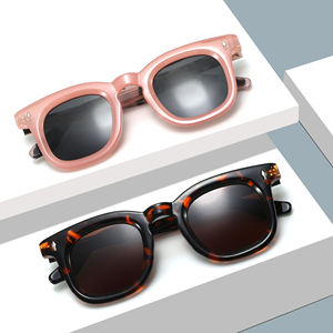 Gafas de sol con montura cuadrada de buena calidad 2025, gafas de sol de moda Unisex UV400, gafas de sol polarizadas Retro con logotipo personalizado - Product Image 5