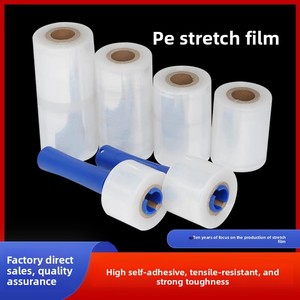 <span class=keywords><strong>Film</strong></span> PE à poignée intégrée pour emballage, mini-rouleau de <span class=keywords><strong>film</strong></span> d'emballage de 10 cm et 50 cm de large, <span class=keywords><strong>gadget</strong></span> de protection manuel - Product Image 4