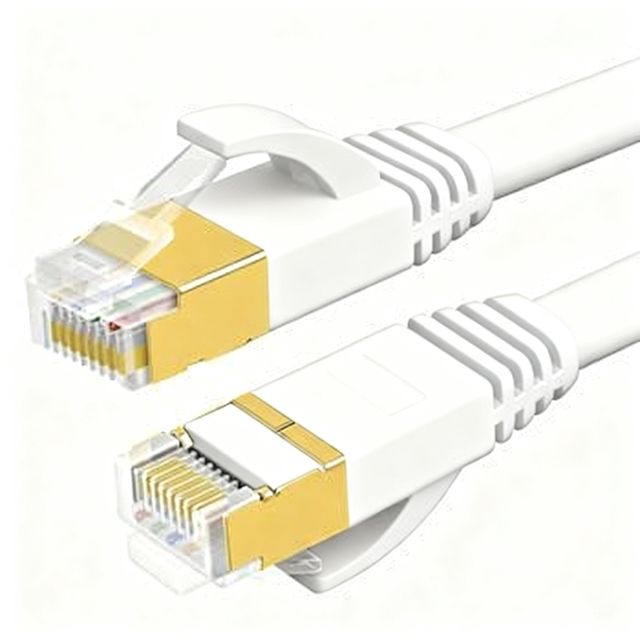 SIPU Cat6a UTP Ethernet Cable Gold Plated RJ45 Connector 10Gbps High Bandwidth PVC Jacket Commercial Building Wiring