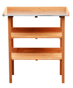 Di legno tavolo in legno di invasatura invasatura panca nuovo design esterno giardino crescere planter - Product Image 5