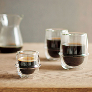 Ensemble de tasses à expresso en verre borosilicate à double paroi de 80 ml et 250 ml, design japonais, sans BPA, pour <span class=keywords><strong>latte</strong></span>, <span class=keywords><strong>macchiato</strong></span>, café, vaisselle - Product Image 1