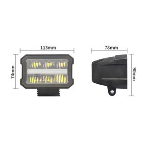 30W LED pods Luz antiniebla Peine Beam Spotlight Offroad Round Led Driving Light para Jeep - Product Image 2