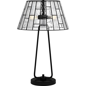 Lampe de table classique moderne en verre fumé gris |   Éclairage élégant et intemporel pour les espaces ouverts et les salles à manger des hôtels - Product Image 6