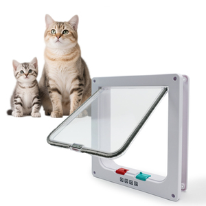 Usine OEM/ODM – Nouvelle porte pour chat écologique avec 4 modes de verrouillage pour intérieur/extérieur, idéale pour chats et chiots, parfaite comme barrière de chambre - Product Image 1