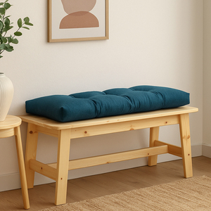 Cojín Impermeable para Banco de Exterior con Protección Solar, Desmontable, Lavable, Antiácaros, Soporte Lumbar, 100% Poliéster Espuma - Product Image 5