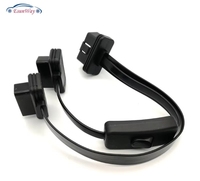 35CM OBD 2 Splitter Extension 1 à 2 avec Switch Y Câble Mâle Deux Port à Femelle ELM327 Outil de diagnostic automatique pour toute voiture