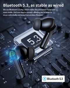インテリジェントなインイヤーTWSイヤホン、クイックペアリング、アクティブノイズキャンセリング、デジタルディスプレイ搭載、5.3対応、IPX5防水、低JL - Product Image 6