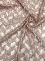 Dernière arrivée multi couleur sequin frange dentelle tissu broderie robe de mariée séquence dentelle tissu matériel pour robe de soirée