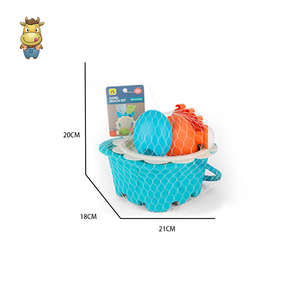 Ensemble de 6 seaux de plage pour enfants avec couvercle tamis, arrosoir, pelle, bêche et moule éléphant - Product Image 4