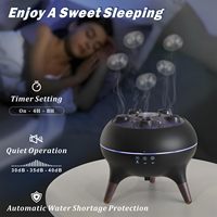 Diffuseur d'arômes télécommandé 250 ml au design méduse, avec humidificateur d'huiles essentielles et fonction de détection sonore dynamique pour la danse des méduses