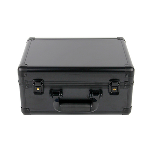 Boîte de rangement en aluminium avec fermeture à clip, boîte de protection noire pour collection de cartes - Product Image 1