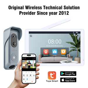 Kamera Telepon Pintu Video Keamanan Layar Sentuh 8 Inci <span class=keywords><strong>1080P</strong></span> Bertenaga Surya Tahan Air Deteksi Gerakan Penglihatan Malam - Product Image 1