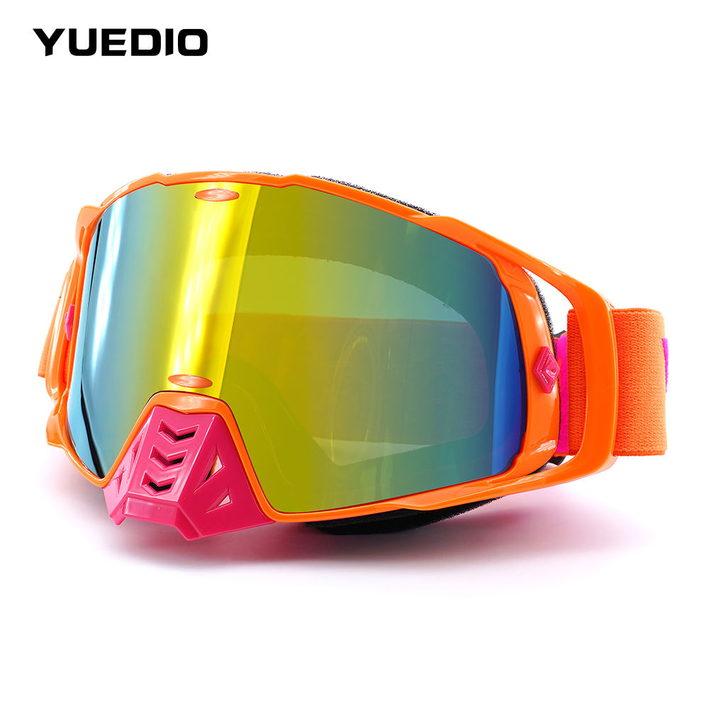 Lentille rouge monture orange