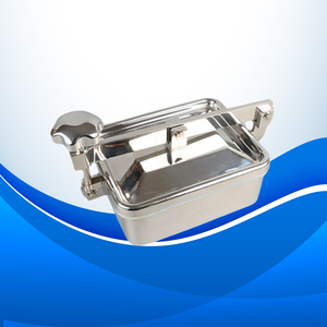 ฝาปิดช่องระบายน้ำสแตนเลสทรงรี304 316L ฝาปิดช่องเก็บท่อแบบสุขาภิบาลเกรดอาหาร - Product Image 1