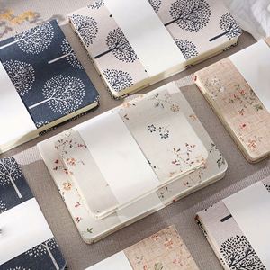 <b>Leather</b> Mini A5 Tree Print Cover Handmade University Ruled Notebook Floral <b>Diary</b> with Gold Foil Embossed Inner Pages 120 Sheets - Product Image 3