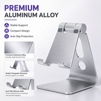 Support de téléphone réglable en aluminium, pliable, pour bureau, tablette, smartphone, mains libres, OEM, ODM, vente en gros