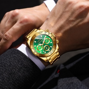 Reloj de Pulsera CHENXI Dorado Casual de Cuarzo, Acero Inoxidable, Resistente al Agua, Lujoso, para Negocios - Product Image 6