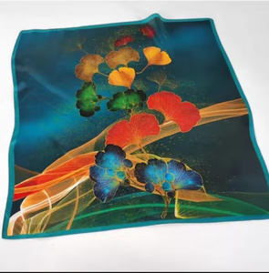 <span class=keywords><strong>Foulard</strong></span> carré <span class=keywords><strong>en</strong></span> polyester YX de 35 pouces avec imprimé floqué, texture soyeuse, pour toutes les saisons - Product Image 5