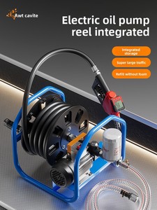 Pompa Elettrica per Olio Diesel 12V/24V/220V, Pistola di Rifornimento Senza Schiuma per Autocisterne con Misuratore SMJPB-001 K39 - Product Image 1