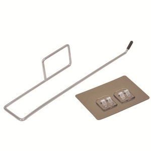 Kakama No Drill Kitchen Towel Rack Hanger Self <b>Adhesive</b> Metal Bar Holder For Towel Dishcloth Storage - Product Image 5