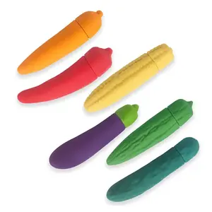 Mini Powerful Vegetable Vibrator Wand Vibrators Clitoris Stimulator Masturbator Dildo G Spot Erotic Toys For Adult Sex