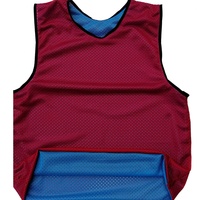 Camisetas de Fútbol Reversibles de Doble Cara, 100% Poliéster, para Adultos, Entrenamiento, Color Personalizado, Talla Personalizada, Unisex