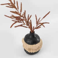 Vase en résine à texture antique, fait main, décoration rétro pour la maison, centre de table