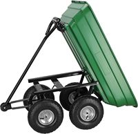 Chariot à main de jardin chariot de transport chariot de jardin avec poignée, plateau outil chariot de service chariot à benne basculante dolley